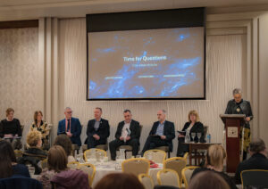 7 government departments being asked questions by panel chair